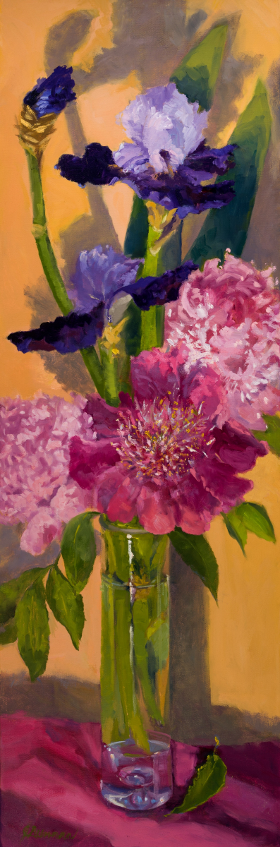 Top Hat Peonies and Bearded Iris