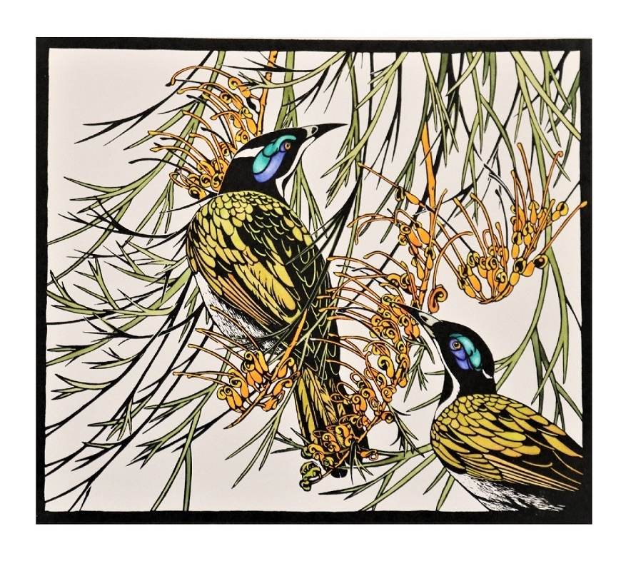 Blue faced Honeyeaters