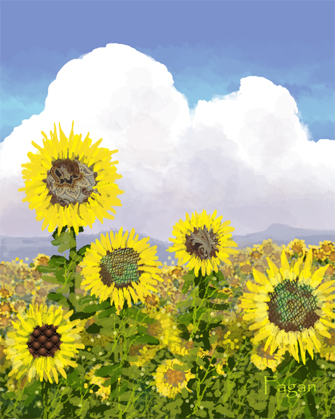 Digital "Sunflowers"