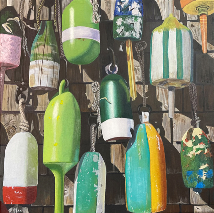 Green Lobster Buoys