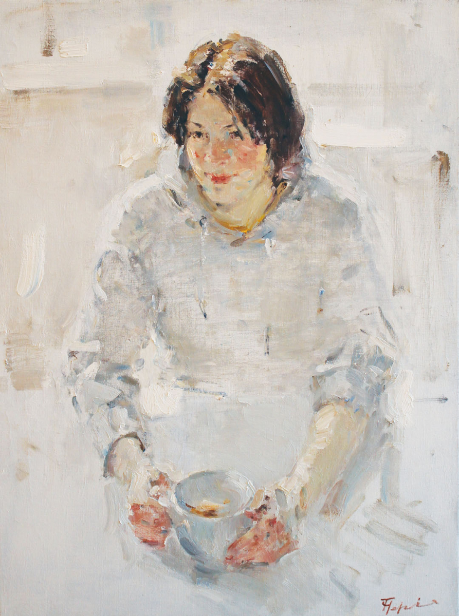 Nadya, Portrait in White