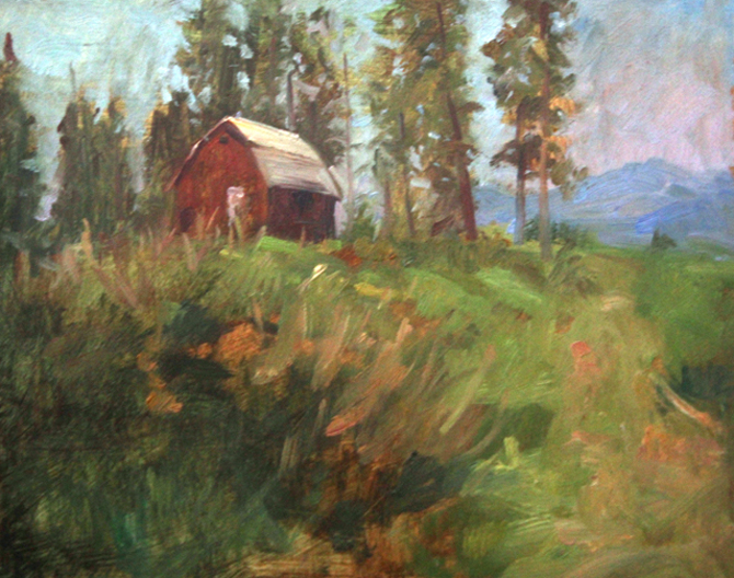 Out in the Palouse  ~ plein air
