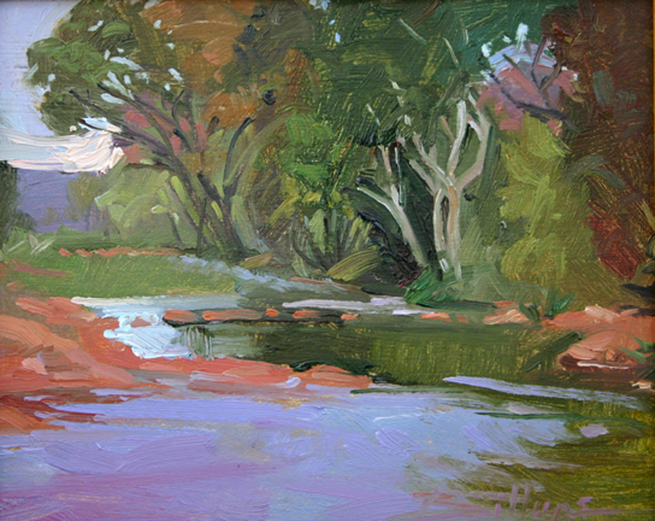 Bend in the River  ~ Plein Air