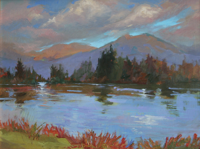 Passing Storm  ~ plein air