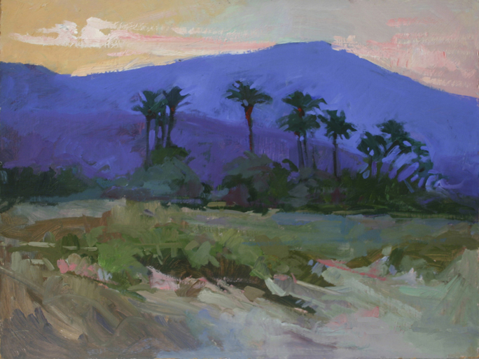 Palm Springs Evening  ~ Plein Air