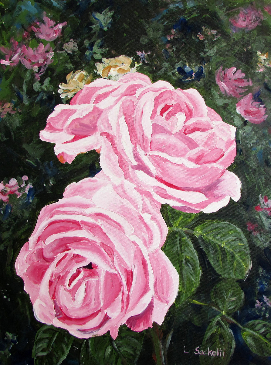 Three Pink Roses