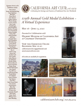 California Art Club's 109th Annual Gold Medal Exhibition – A Virtual Experience